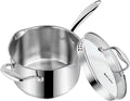 Rorence 3.7 Quart Stainless Steel Induction Sauce Pan with Lid