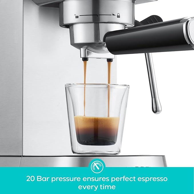 CASABREWS CM5418 Compact Espresso Machine with Milk Frothing Steam Wand