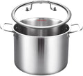 DELARLO Tri-ply Stainless Steel 20 Quart Heavy Duty Induction Stock Pot