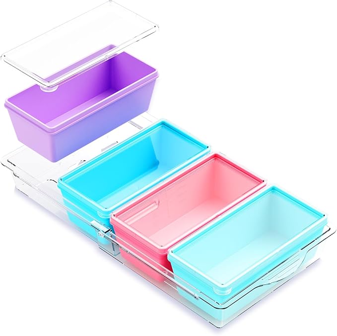 Gemice 2-Cup Silicone Freezer Molds with Lids, Individual 4-Pack