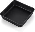 TeamFar 8x8 Inch Square Baking Pans, Coated Square Cake Brownie Lasagna Pan