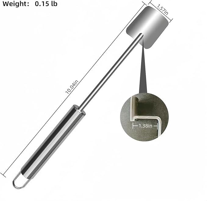 Corn Cob Peeler, 2025 NEW Long Handle Stainless Steel Corn Peeler for Corn on the Cob Stripper Tool, Corns Peelers Stainless Steel Splitter Tool Easy Fast Corn Remover Tool for Home Kitchen (2pcs)