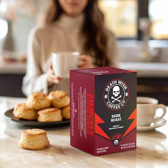 Death Wish Coffee Mixed Roast Variety Pack Coffee Pods, Organic, 30 Count