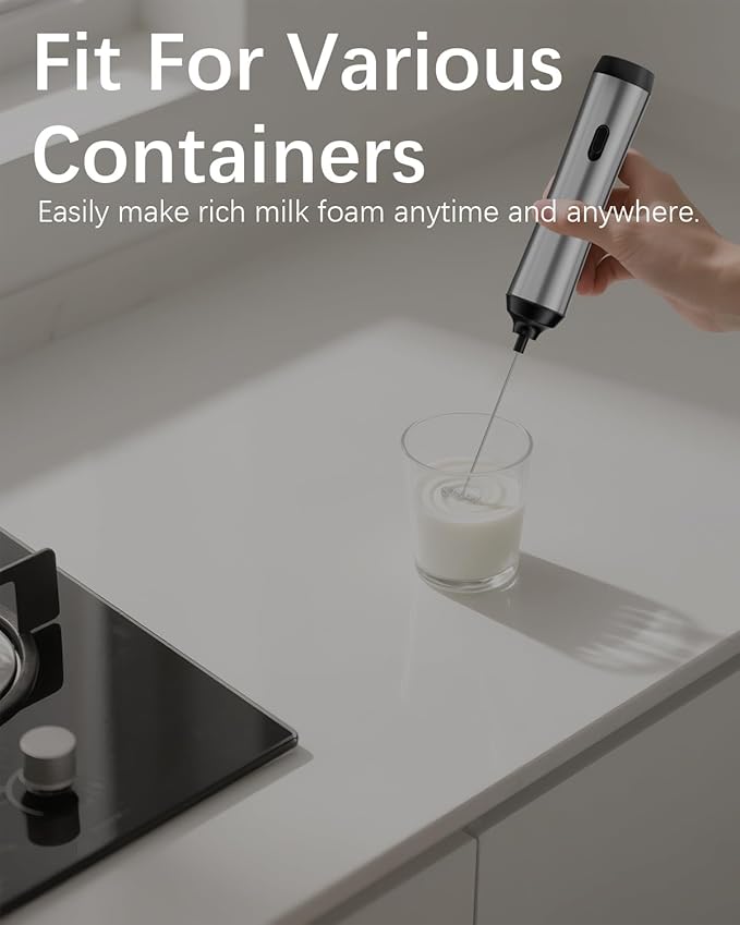 QTDHG Rechargeable Milk Frother with Stand