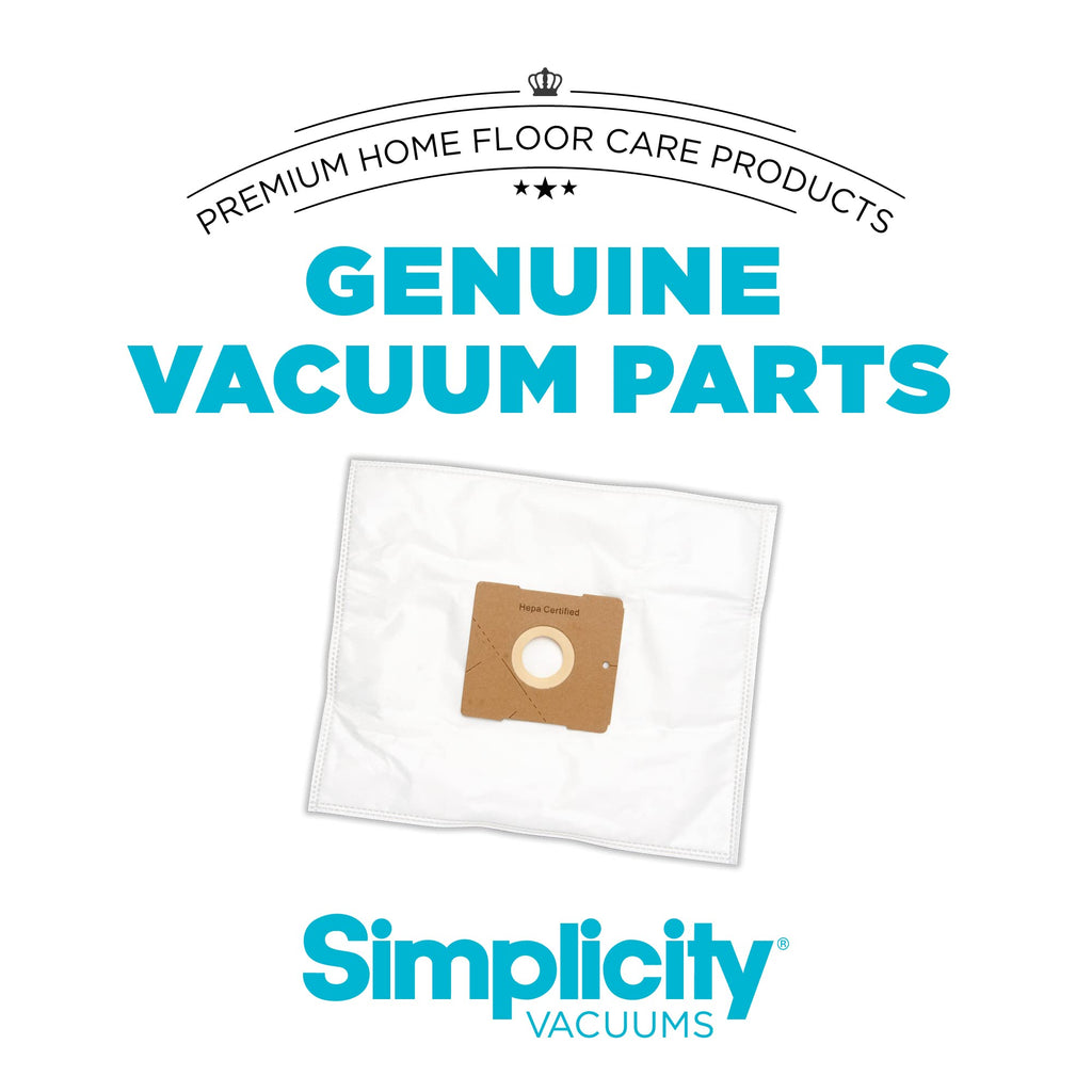 Simplicity Jill Vacuum Bags, Type Z, SZH-6 Replacement Bags, 6-pack Set