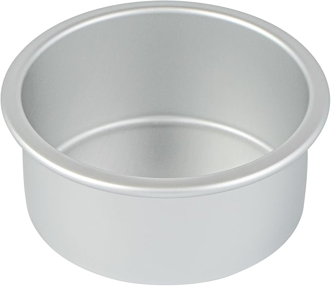 Restaurantware-Met Lux 4 x 2 Inch Straight-Sided Baking Tins, 12 Round Cake Pans - Oven-Ready, Freezable, Anodized Aluminum Round Baking Pans, Greaseproof, For Layer Birthday Cakes