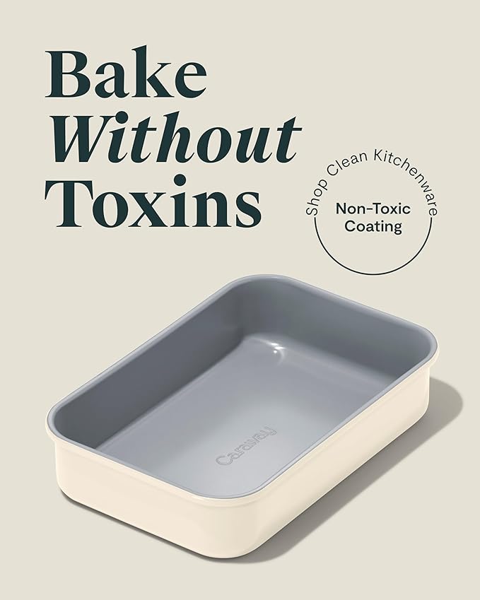 Caraway Non-Stick 9" x 6.5" Small Rectangle Baking Pan Duo