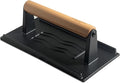 XUDAKAIXIN Cast Iron Smash Burger Press,Grill Bacon Meat Press Tool,Perfect for Blackstone, Camp Chef, Weber Grills & Indoor Griddles – BBQ & Cookout Must-Have (Rectangle -Grooved)