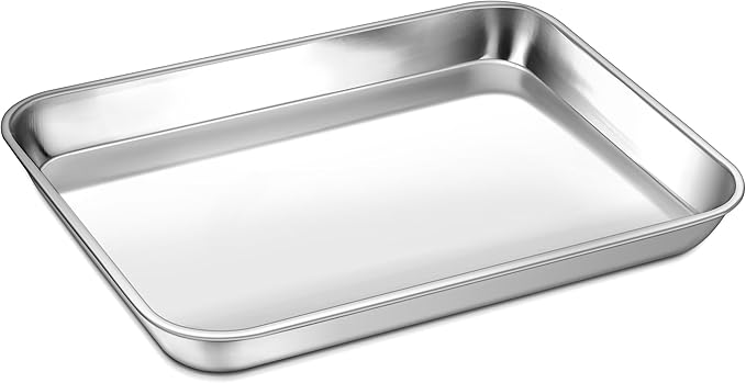 P&P CHEF Baking Sheet Pan, Stainless Steel Cookie Sheet, 10.5 Inch & 1 Pc