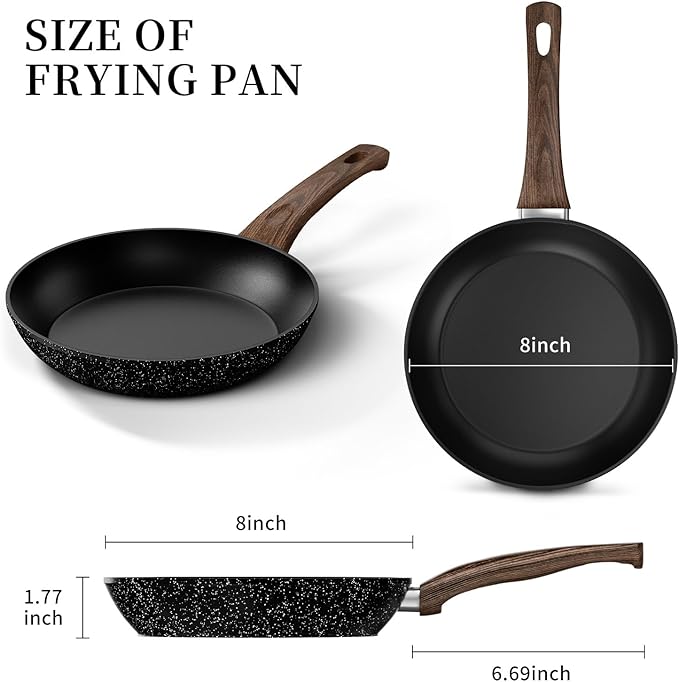 Innerwell 8-Inch Nonstick Frying Pan Small Egg Pan Skillet