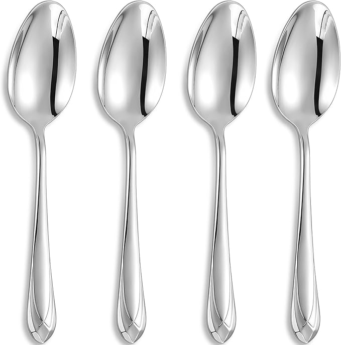 KEAWELL Premium Astra 4-Piece 9-Inch Serving Spoon Set (4, Serving Spoons)