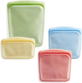 Stasher Premium Reusable Silicone Food Storage Snack Bags, 3-Pack, Artivism