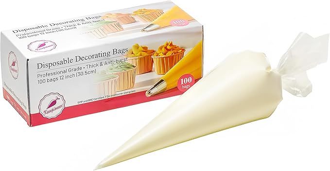 Keenpioneer Piping Bag - Disposable Cake Decorating Bag