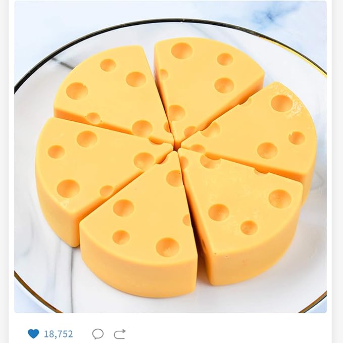 OCPO Kitchen Cheese Silicone Mold for Baking Mousse Cake, 8 Cavities