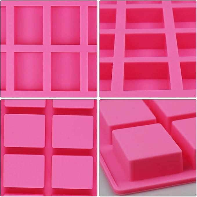 24-Cavity Rectangle Caramel Candy Silicone Molds