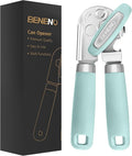 Beneno Heavy Duty Hand Can Opener Manual with Magnet Lid Remover, Mint