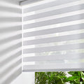 Persilux Cordless Zebra Blinds for Windows (36" W X 72" H, Black) Free-Stop Windows Shades Dual Layer Light Control for Day and Night, Light Filtering Sheer Shades for Home, Easy to Install