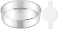 LIANYU 8 Inch Round Cake Pan, Circle Layer Cake Tin for Baking