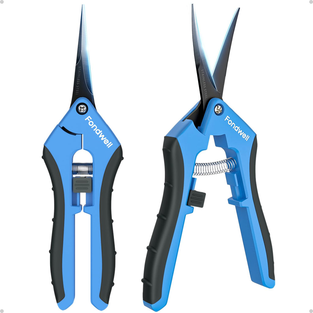 Fondwell 6.5" Small Pruning Shears for Gardening, Plant Trimming Scissors