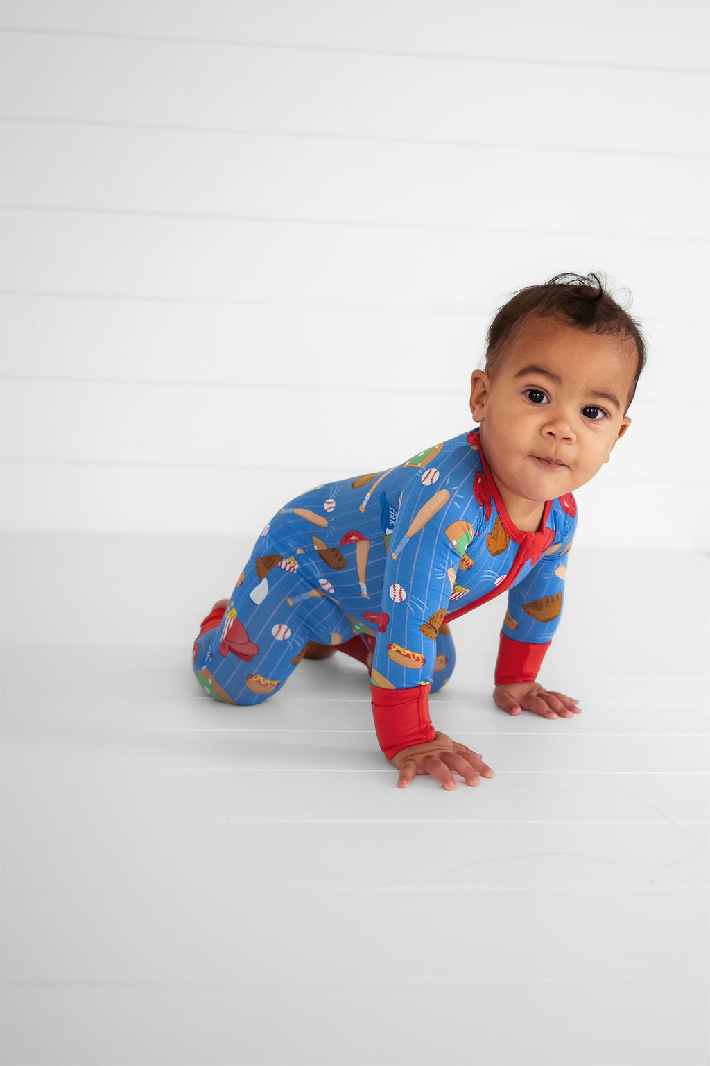 Little Sleepies Baby Pajamas, Blue All Stars, Preemie