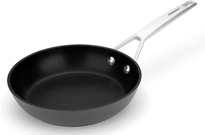 MsMk 12.5 Inch Nonstick Frying pan, Grey Large Cooking Pan Titanium Skillet