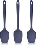 Lilybeam 600ºF Heat Resistant Silicone Spoon Spatula Set of 3, Blue