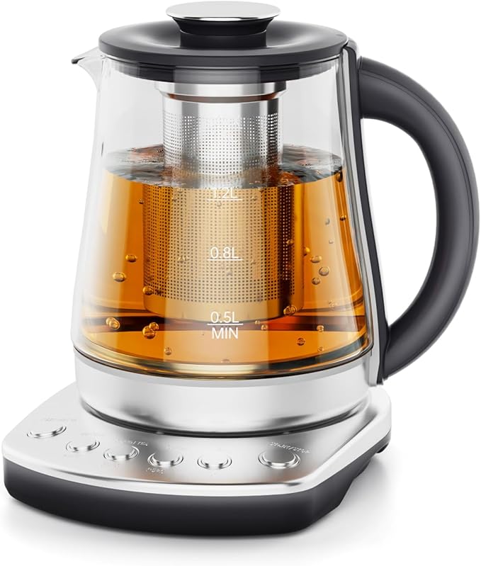 Olayks Electric Kettle With Tea Infuser, BPA Free, 1.5L, 1200w Fast Heat