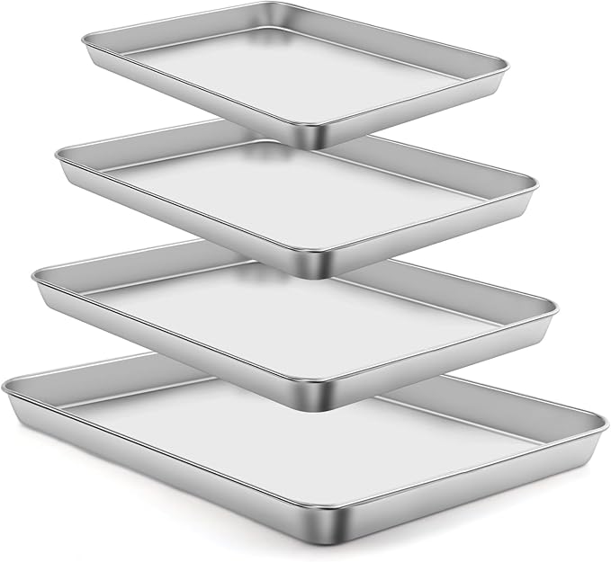Gdotmely Baking Sheet Set, 4 Pack, 9 10 12 16 Inch