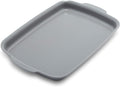 GreenPan Premiere Ovenware Healthy Ceramic Nonstick 13" x 9" Quarter Sheet Baking Pan, PFAS-Free, Warp-Free Bakeware, Durable Quick Heating, Oven & Broiler Safe to 600F, Dishwasher Safe, Gray