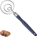 U-Taste Danish Dough Whisk 18/8 Stainless Steel Mixer Tool, Midnight Blue