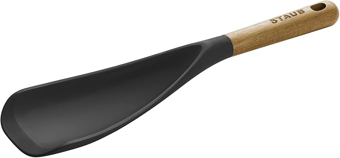 Staub Silicone with Wood Handle Cooking Utensil, Multi-function Spatula Spoon