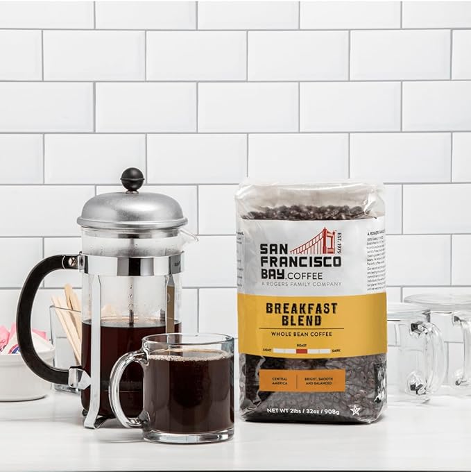 San Francisco Bay Coffee Breakfast Blend Whole Bean Coffee, 2 lb bag