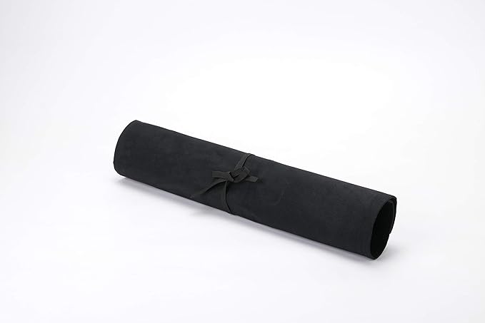 HERSENT Knife Roll,Chef’s Knife Roll Case,Waxed Canvas Cutlery Knives Holders Protectors,Home Kitchen Cooking Tools and Utensils Wrap Bag Wallet,Multi-Purpose Brush Roll Bag,Travel Tool Roll Pouch