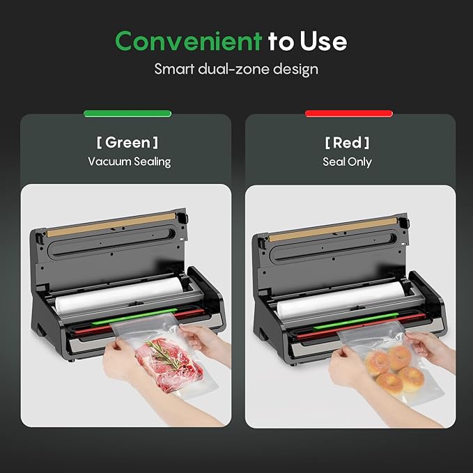 FRESKO Food Vacuum Sealer with Automatic Bag Detection & Built-in Cutter