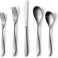 Danialli Matte Silverware Set, 18/10 Stainless Steel Satin Flatware, Modern Brushed Finish Cutlery, Dishwasher Safe & Durable, Built to Last (60-Piece, Marettimo)