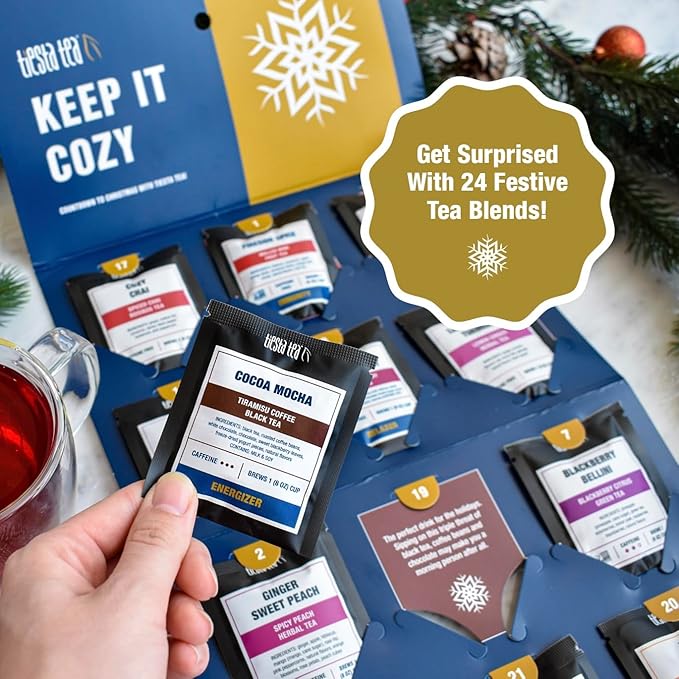 Tiesta Tea 2025 Advent Calendar, 24 Unique Loose Leaf Blends