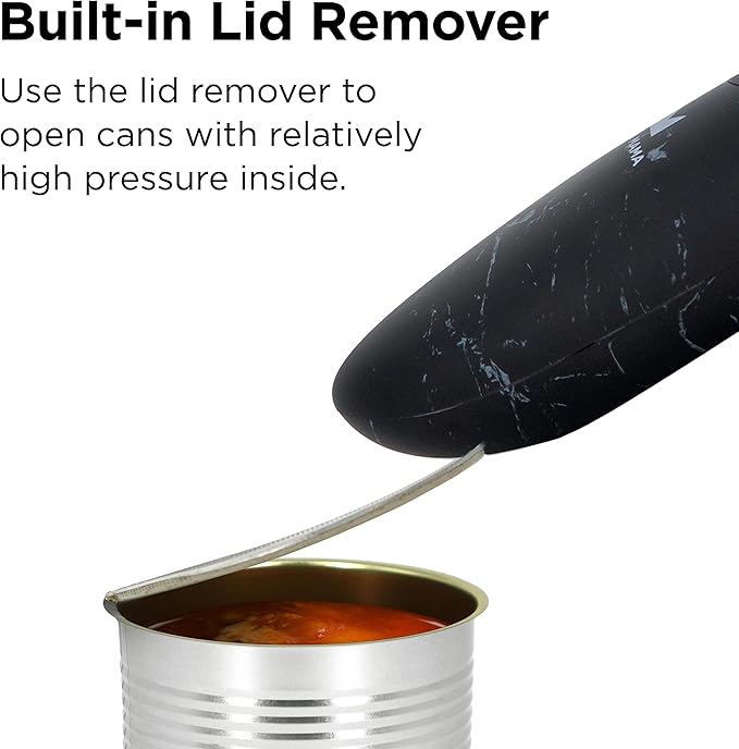 Kitchen Mama Auto 2.0 Electric Can Opener, Marble Black