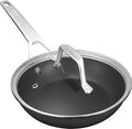 MsMk 9.5 Inch Nonstick Frying pan with Lid, Grey Cooking Pan Skillet