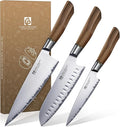 Purple Dragon Knife Set, 3Pcs Kitchen Knives Set - Santoku Knife