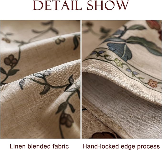 patdrea Vintage French Linen Tablecloth,Rectangular,79"x55"-Oliveirad