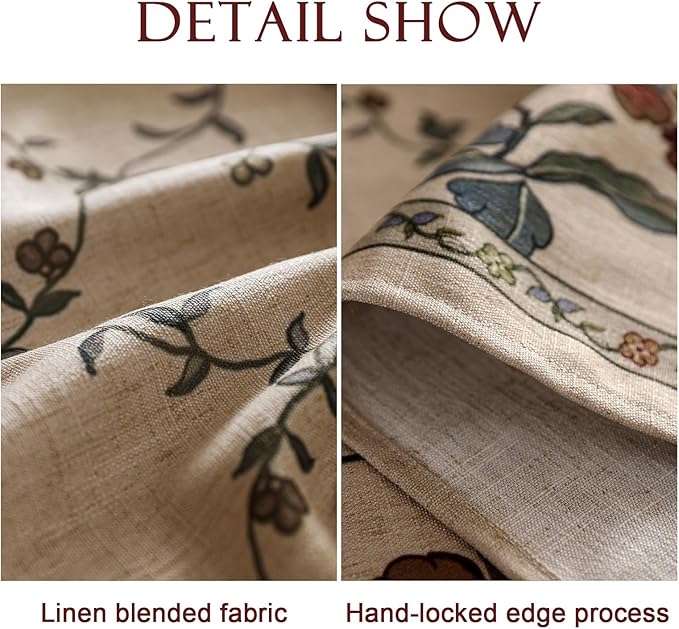 patdrea Vintage French Linen Tablecloth,Rectangular,102"x63"-Oliveirad