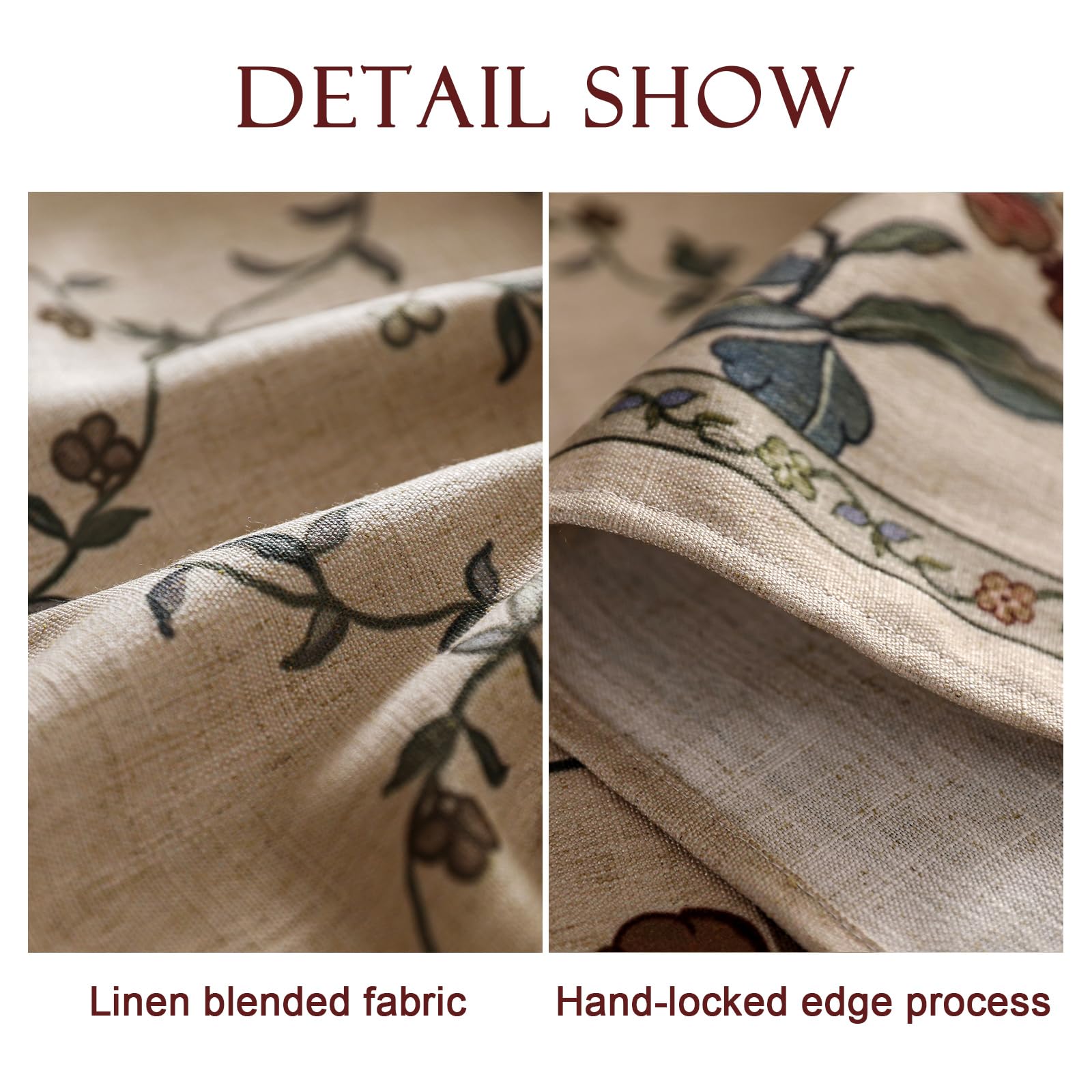 patdrea Vintage French Linen Tablecloth,Square,55"x55"-Oliveirad
