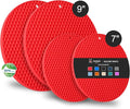 Joyhalo 4 Pack Silicone Trivet for Hot Dishes