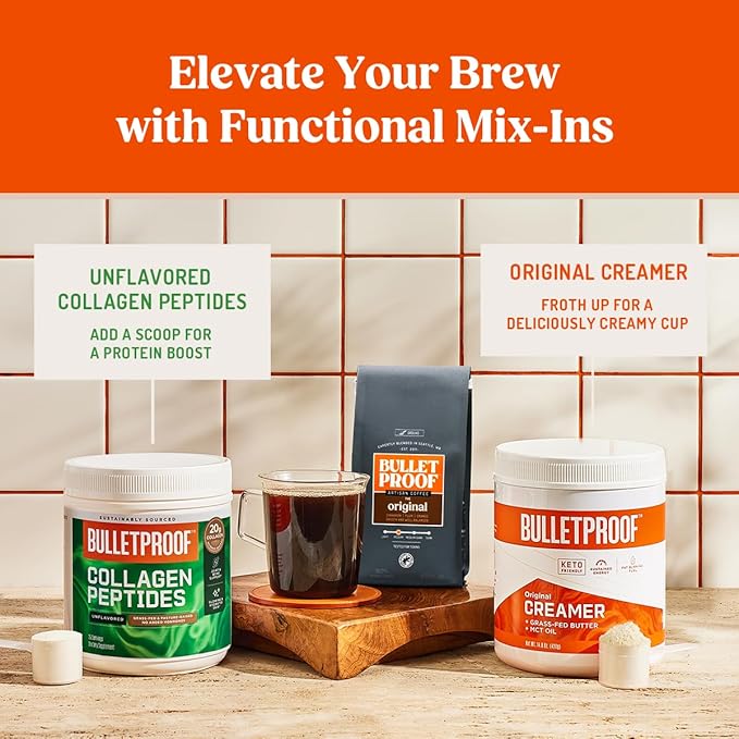 Bulletproof Breakfast Blend Light Roast Ground Coffee, 12 oz – Clean Coffee Tested for Toxins, Smooth Low-Bitter Taste, Notes of Chocolate, Orange & Berry, Keto & Fasting Friendly