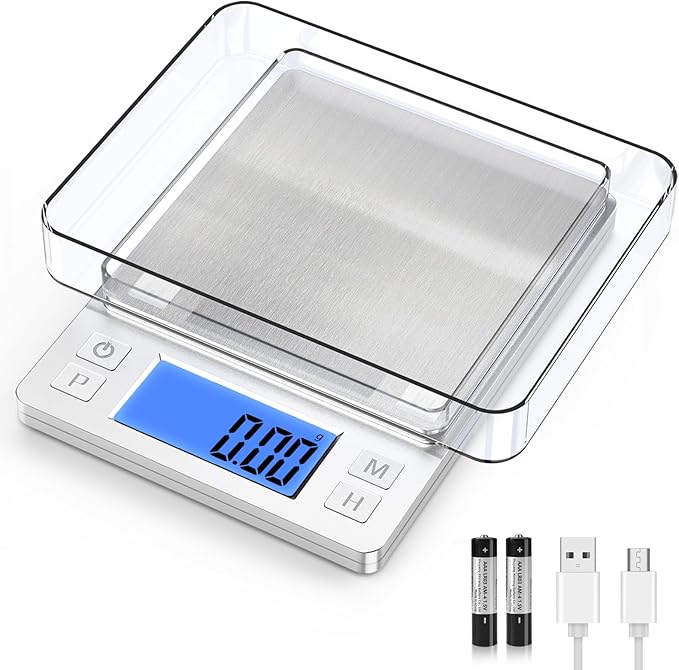 BOMATA 0.01g Small Digital Gram Scale, Upgraded 1kg Jewelry Scale