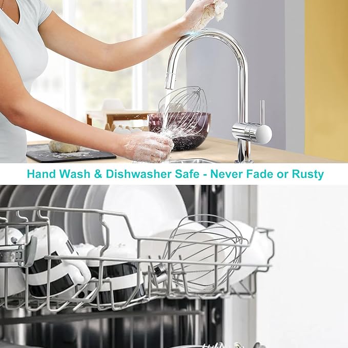 Stainless Steel KN256 Whisk for KitchenAid 6 Qt Bowl-Lift Stand Mixer