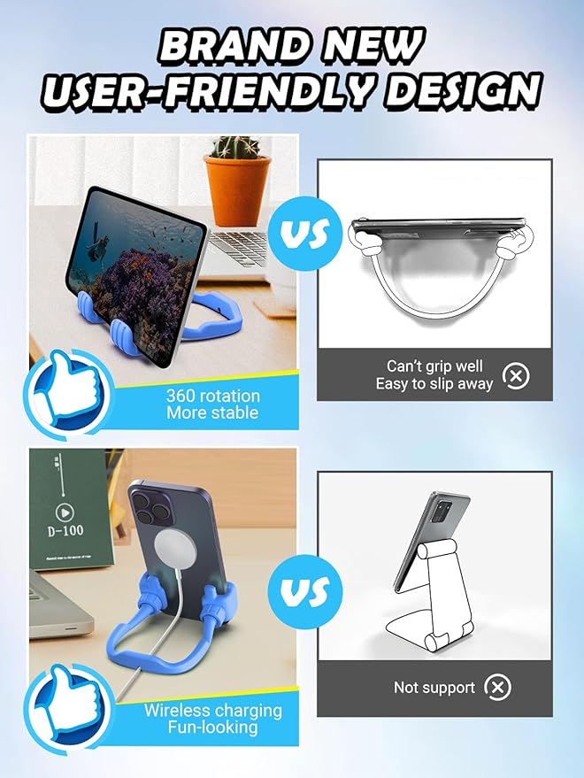 Stocking Stuffers for Teens Boys Girls Thumbs Up Lazy Phone Stand for Desk