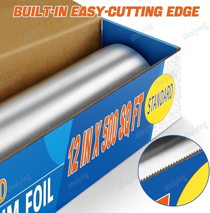 Miktomeh Standard Aluminum Foil 12" x 500 Sq Ft