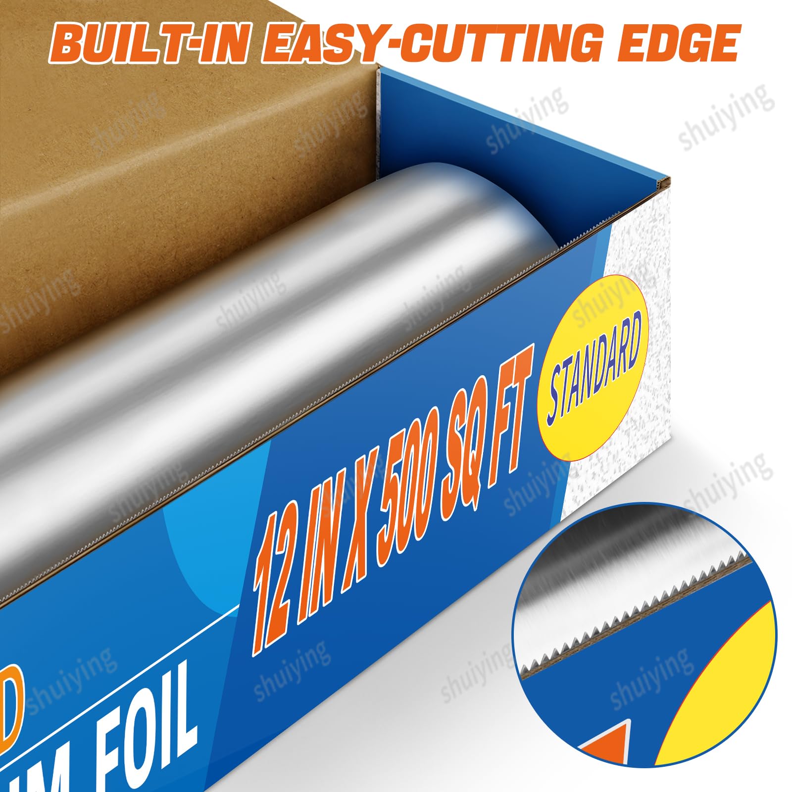 Miktomeh Standard Aluminum Foil 12" x 500 Sq Ft