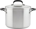 KitchenAid Stainless Steel Stock Pot with Lid, 8-Quart, Induction